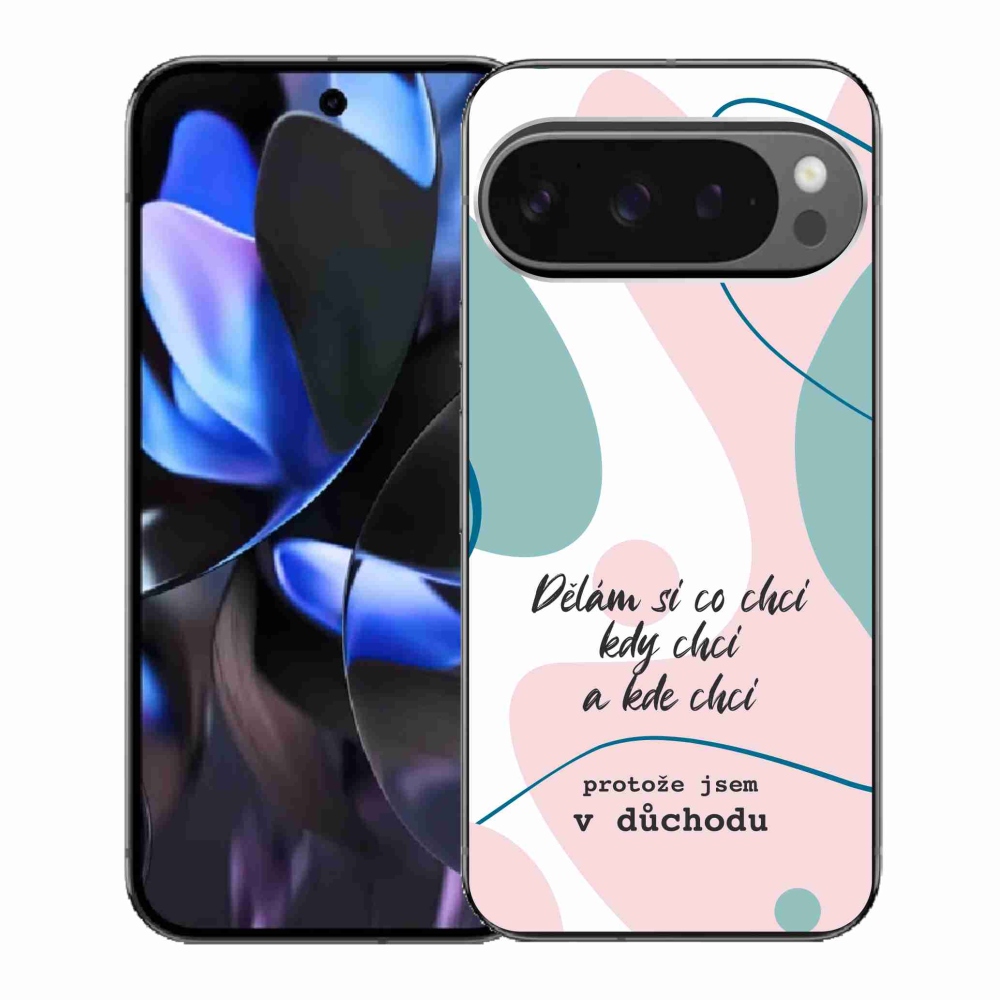 Gélový kryt mmCase na Google Pixel 9 Pro - vtipný text 10 biele pozadie