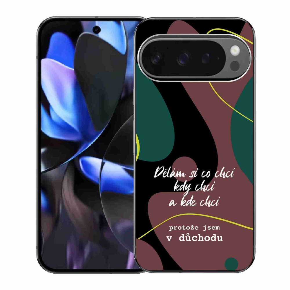 Gélový kryt mmCase na Google Pixel 9 Pro - vtipný text 10 čierne pozadie