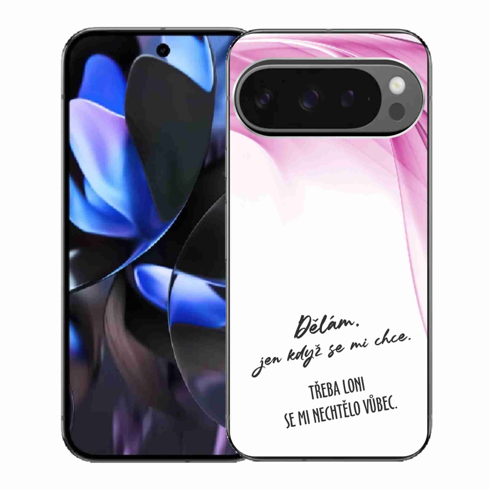 Gélový kryt mmCase na Google Pixel 9 Pro - vtipný text 12 biele pozadie