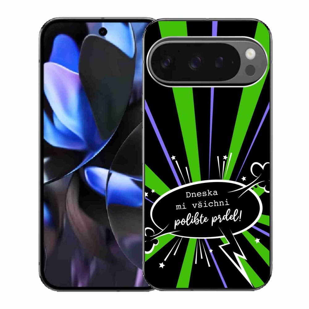 Gélový kryt mmCase na Google Pixel 9 Pro - vtipný text 15 čierne pozadie