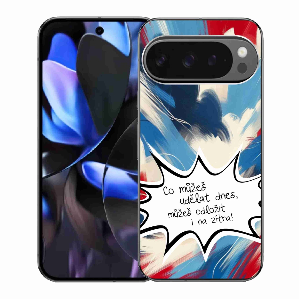 Gélový kryt mmCase na Google Pixel 9 Pro - vtipný text 9 biele pozadie