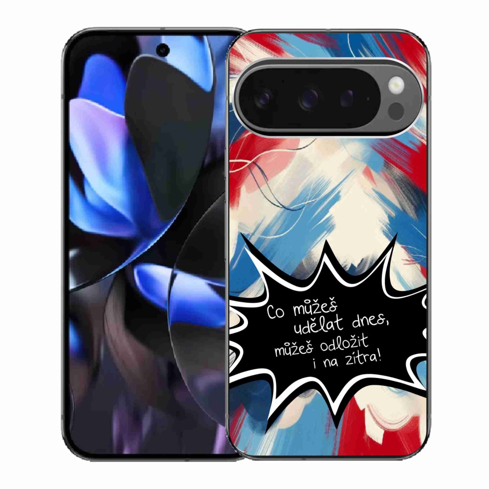 Gélový kryt mmCase na Google Pixel 9 Pro - vtipný text 9 čierne pozadie