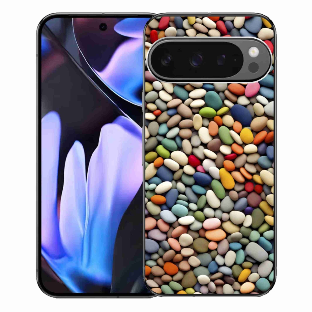 Gélový kryt mmCase na Google Pixel 9 Pro XL - farebné kamienky 2