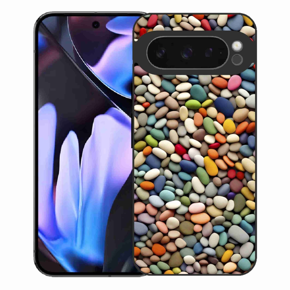Gélový kryt mmCase na Google Pixel 9 Pro XL - farebné kamienky 2