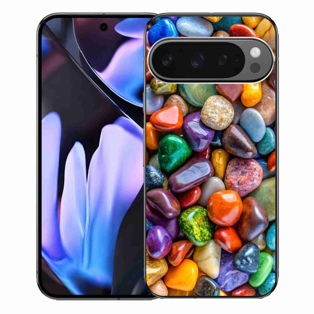 Gélový kryt mmCase na Google Pixel 9 Pro XL - farebné kamienky