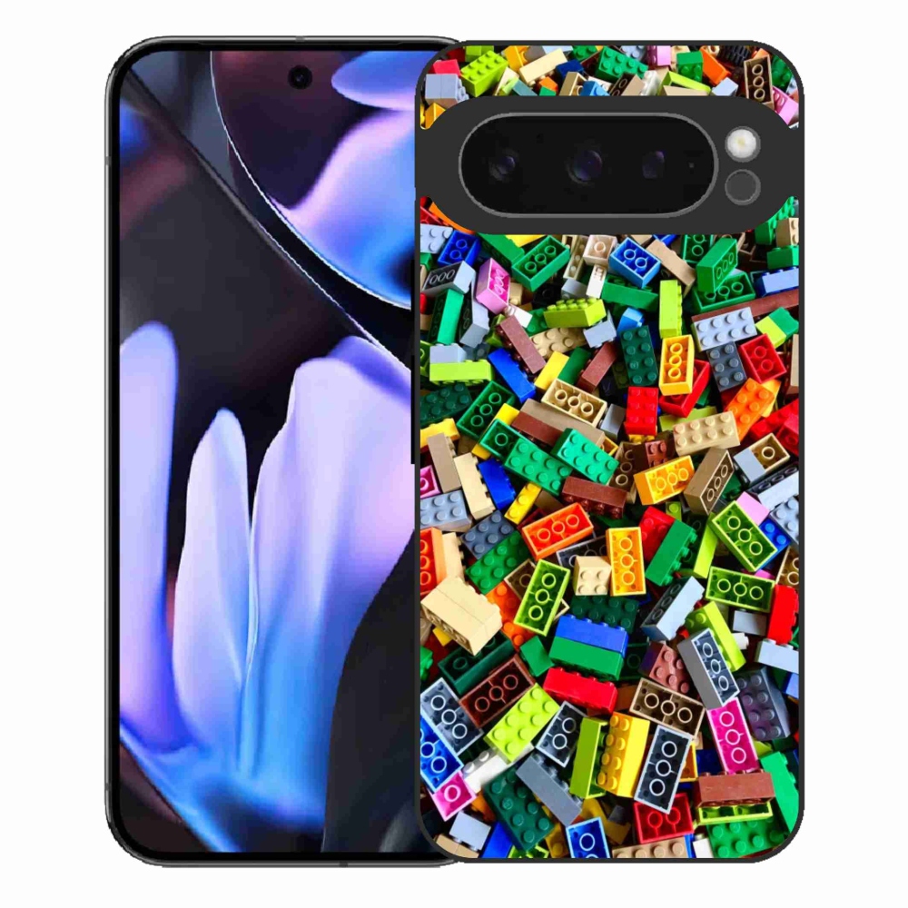 Gélový kryt mmCase na Google Pixel 9 Pro XL - farebné stavebné kocky