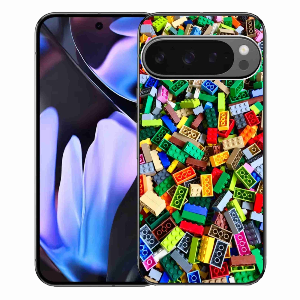 Gélový kryt mmCase na Google Pixel 9 Pro XL - farebné stavebné kocky
