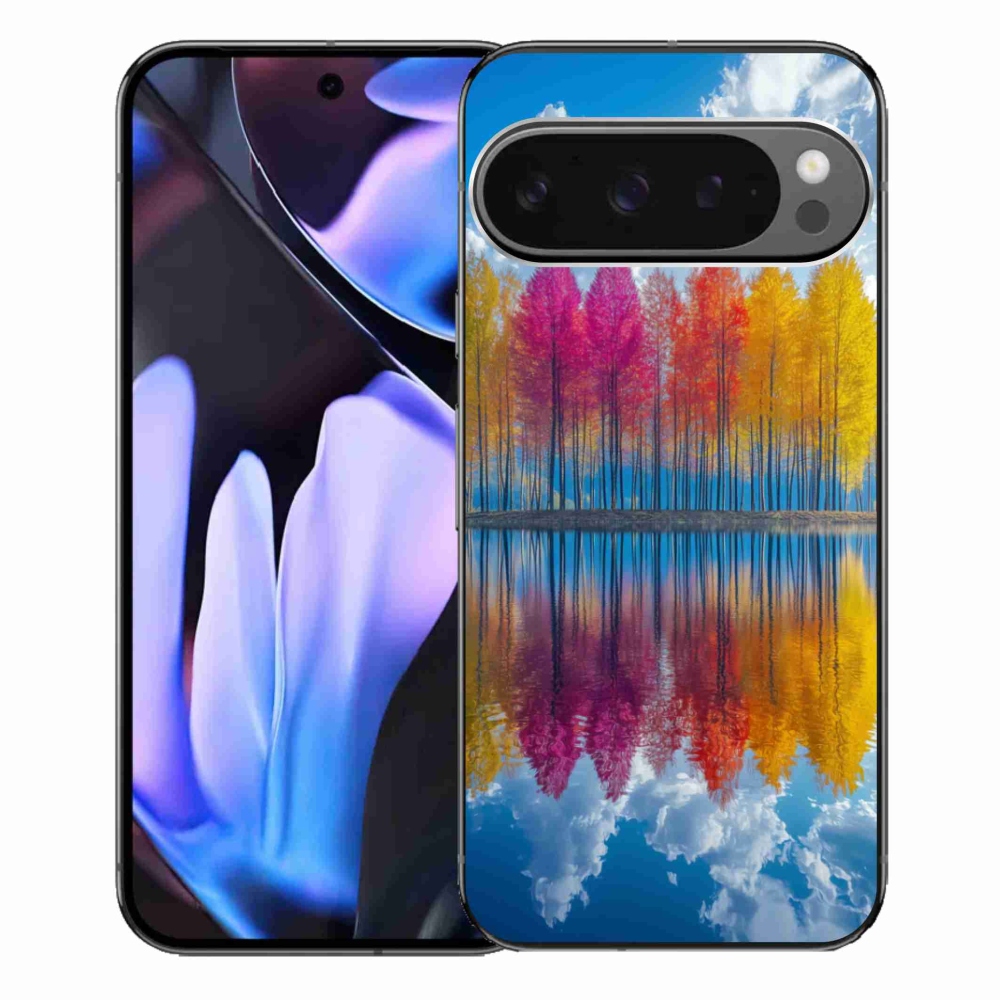 Gélový kryt mmCase na Google Pixel 9 Pro XL - farebné stromy