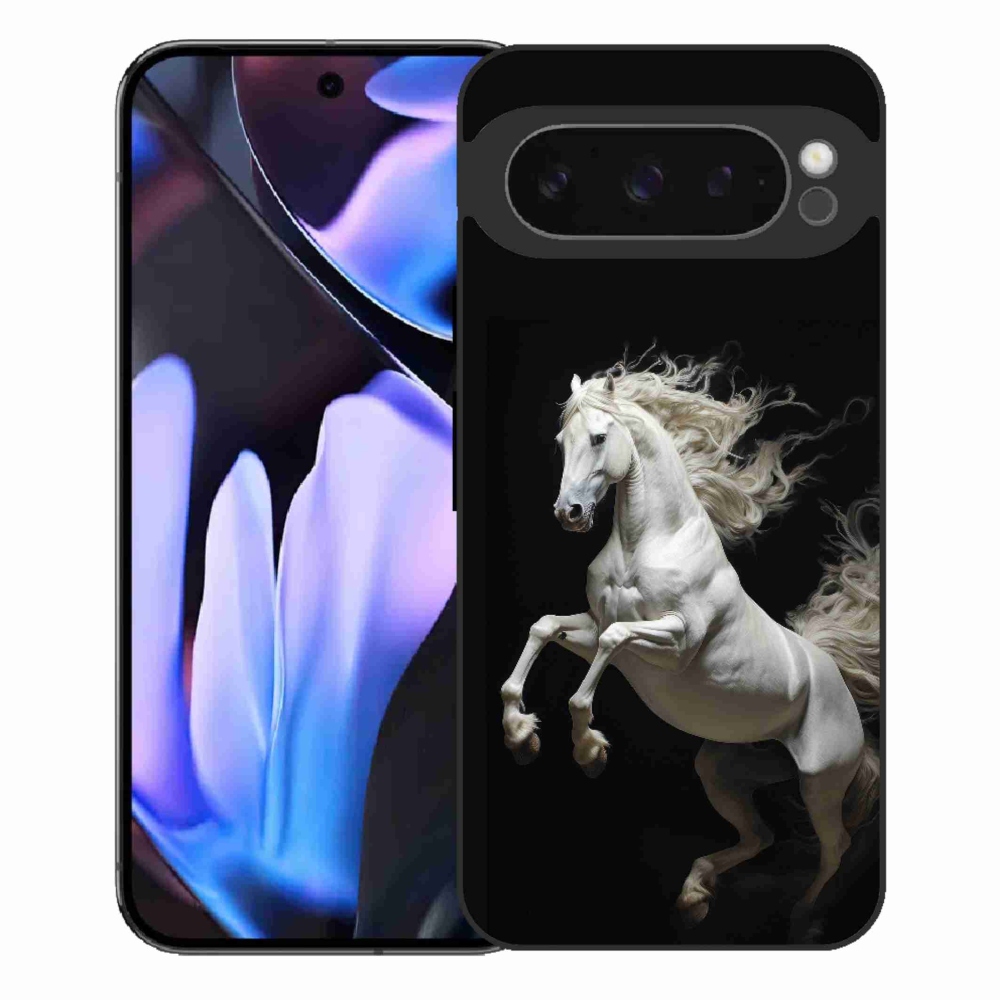 Gélový kryt mmCase na Google Pixel 9 Pro XL - biely kôň 4