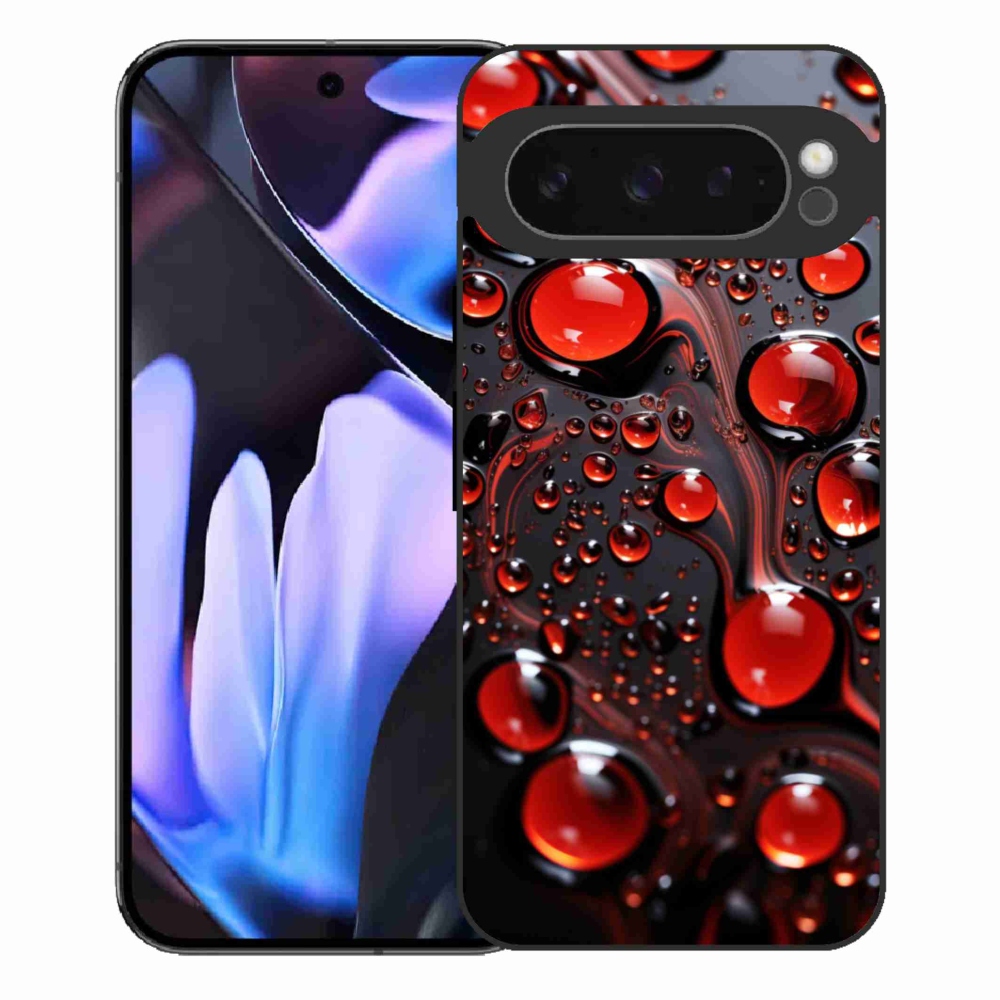 Gélový kryt mmCase na Google Pixel 9 Pro XL - červené kvapky 2
