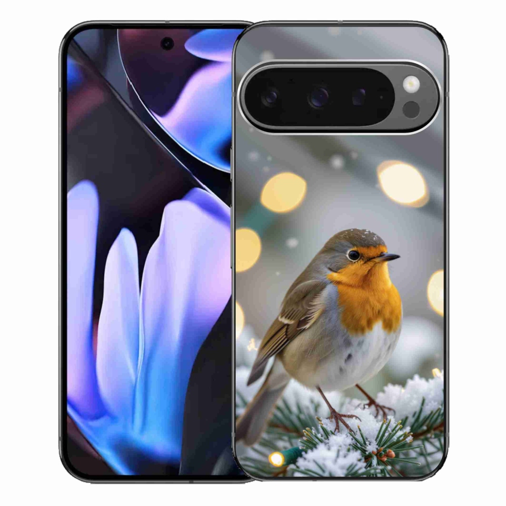 Gélový kryt mmCase na Google Pixel 9 Pro XL - červienka v zime