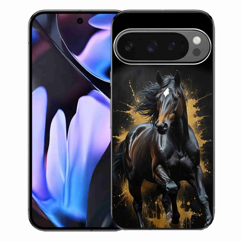 Gélový kryt mmCase na Google Pixel 9 Pro XL - elegantný čierny žrebec