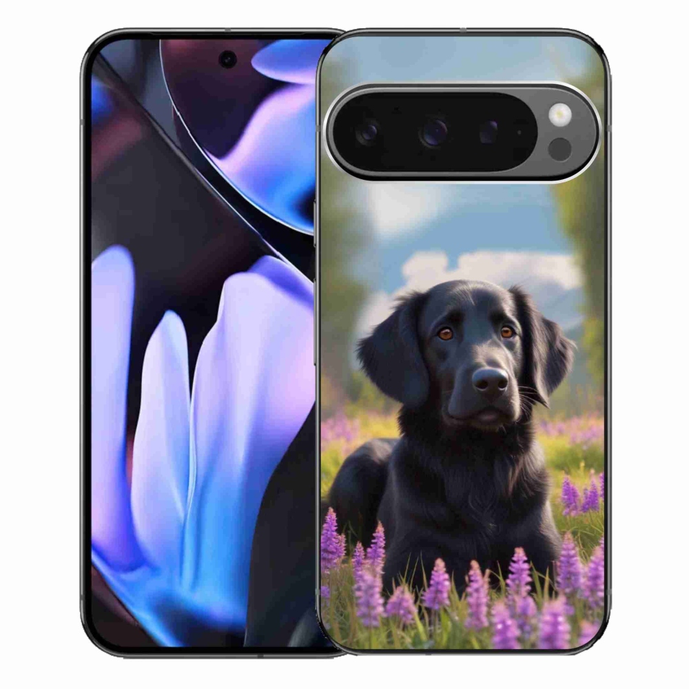 Gélový kryt mmCase na Google Pixel 9 Pro XL - elegantný čierny retriever