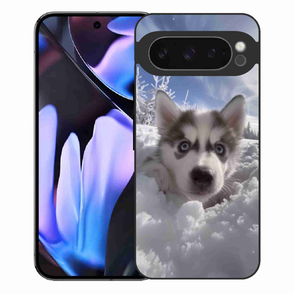 Gélový kryt mmCase na Google Pixel 9 Pro XL - husky v snehu