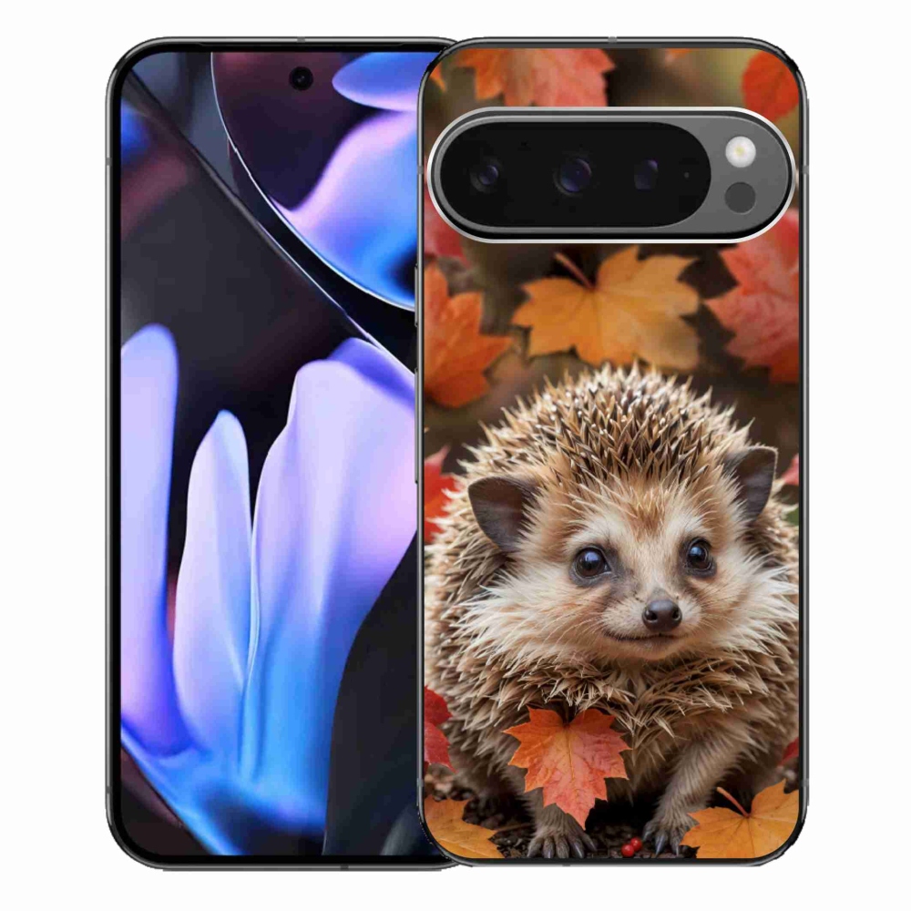 Gélový kryt mmCase na Google Pixel 9 Pro XL - ježko v lístia