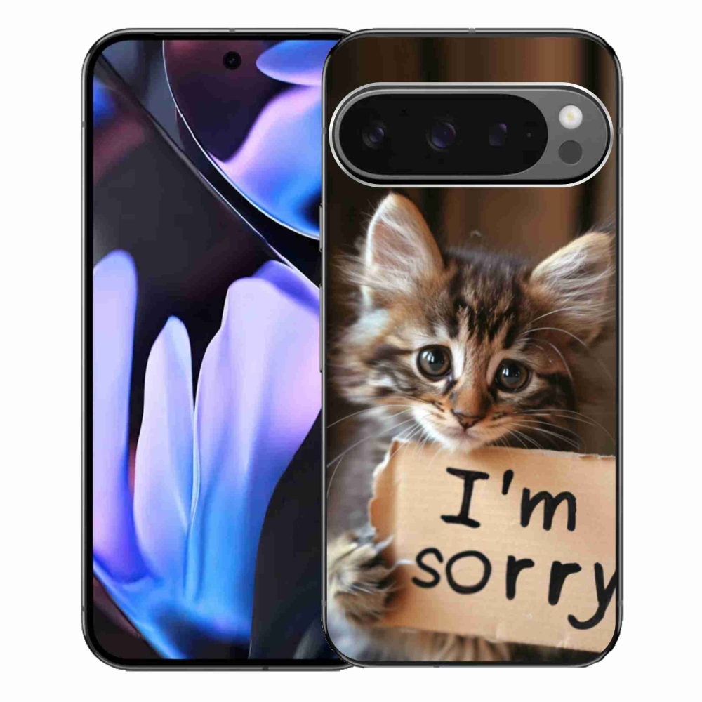 Gélový kryt mmCase na Google Pixel 9 Pro XL - mačacie ospravedlnenie