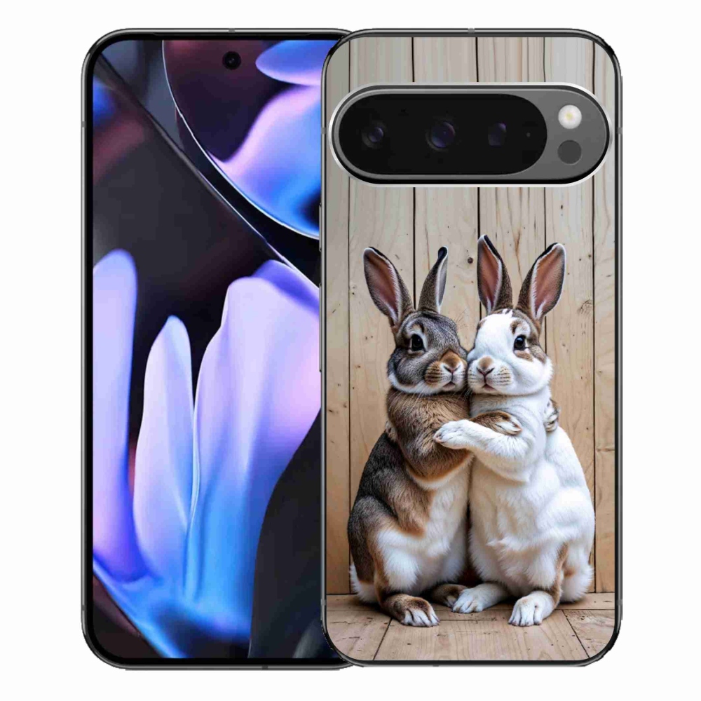 Gélový kryt mmCase na Google Pixel 9 Pro XL - králičie pár