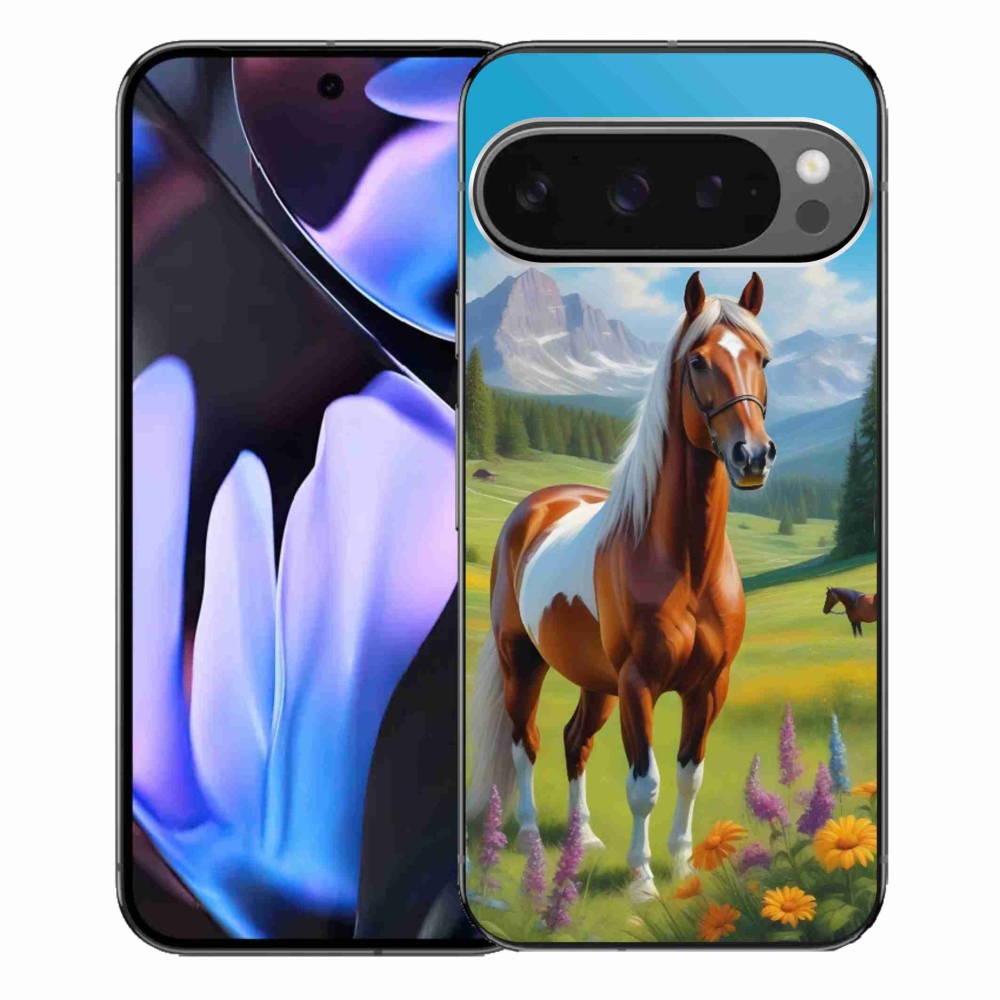 Gélový kryt mmCase na Google Pixel 9 Pro XL - kôň na lúke