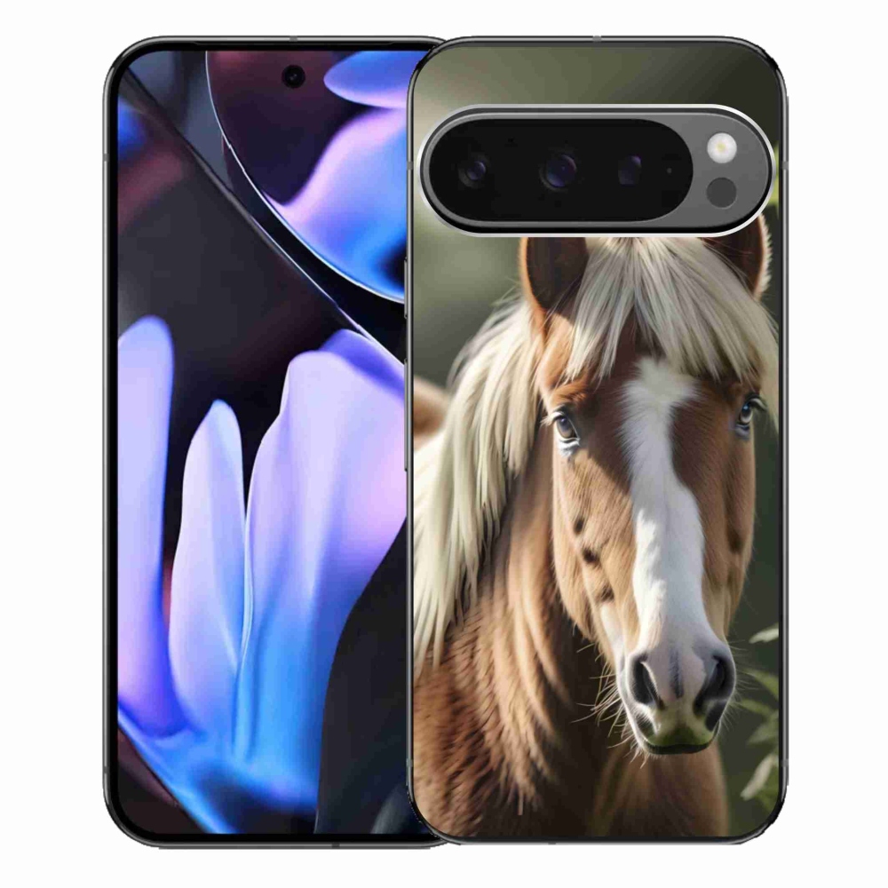 Gélový kryt mmCase na Google Pixel 9 Pro XL - kôň so svetlou hrivou