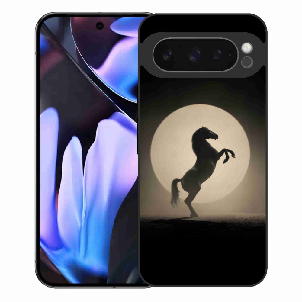 Gélový kryt mmCase na Google Pixel 9 Pro XL - kôň v siluete