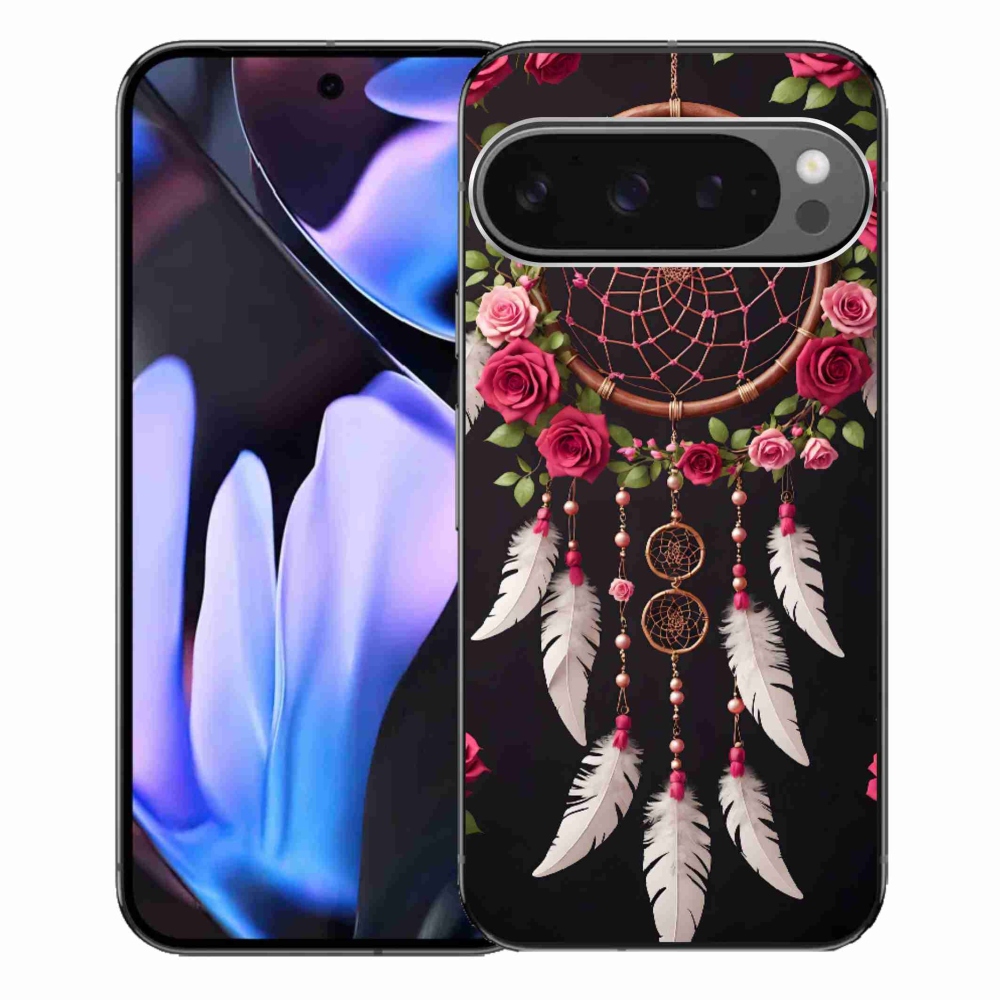 Gélový kryt mmCase na Google Pixel 9 Pro XL - lapač snov s ružami