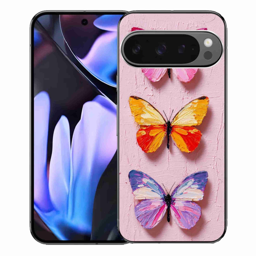 Gélový kryt mmCase na Google Pixel 9 Pro XL - motýlia trojica