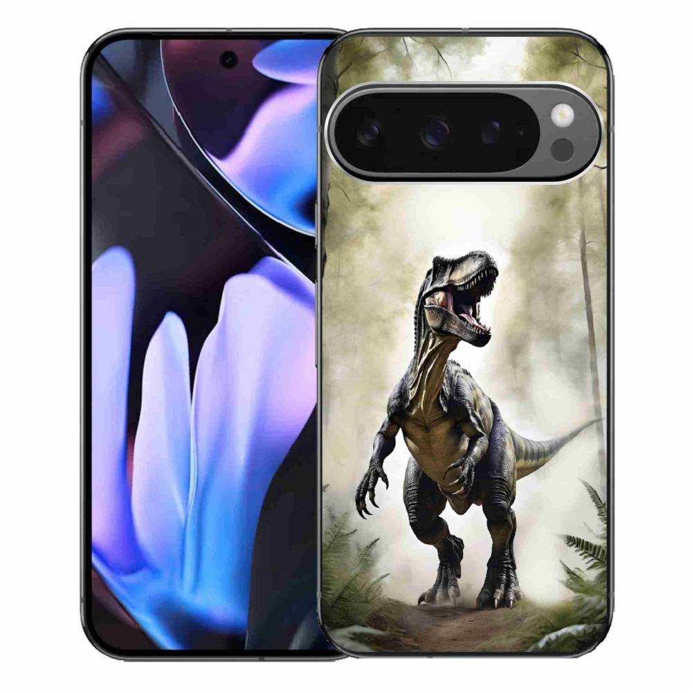 Gélový kryt mmCase na Google Pixel 9 Pro XL - naštvaný T-Rex