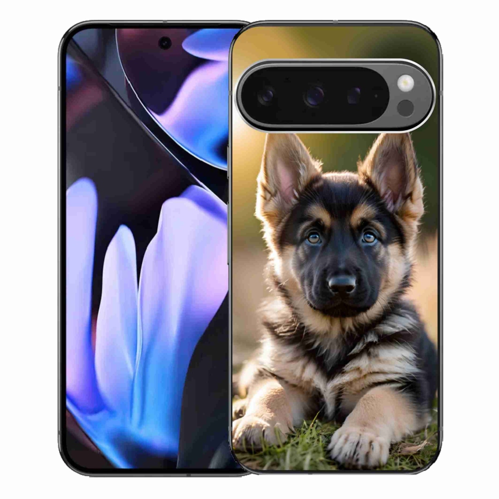 Gélový kryt mmCase na Google Pixel 9 Pro XL - nemecký ovčiak v prírode