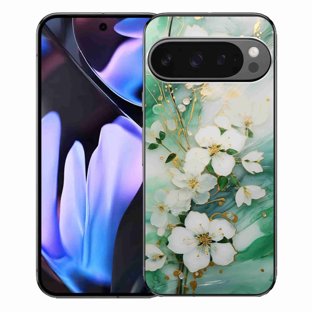Gélový kryt mmCase na Google Pixel 9 Pro XL - nežné kvety