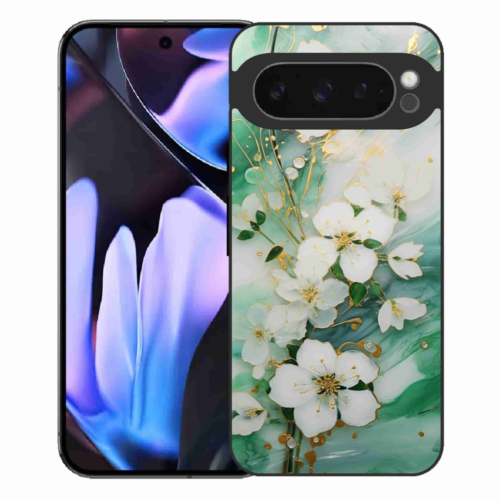 Gélový kryt mmCase na Google Pixel 9 Pro XL - nežné kvety