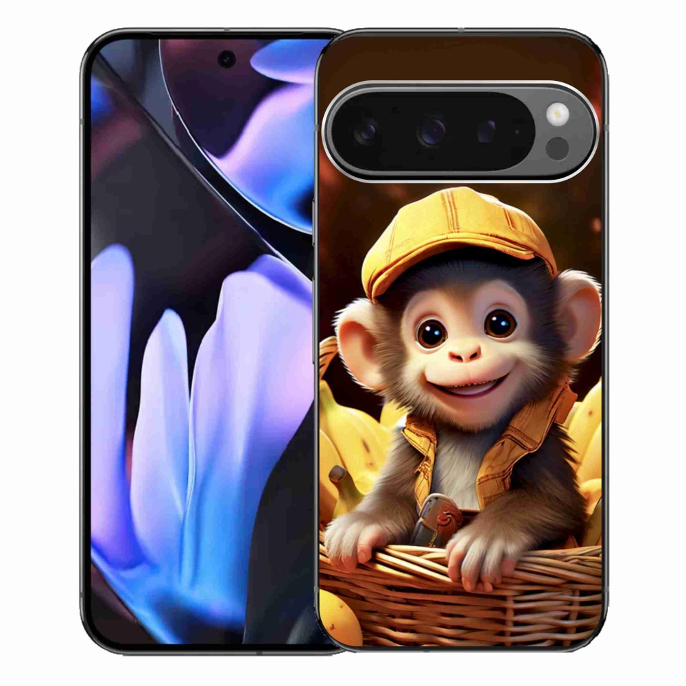 Gélový kryt mmCase na Google Pixel 9 Pro XL - opice v košíku