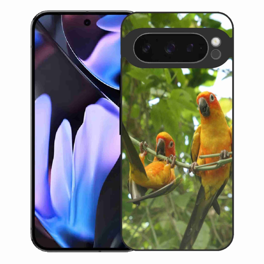 Gélový kryt mmCase na Google Pixel 9 Pro XL - papagáje aratingy