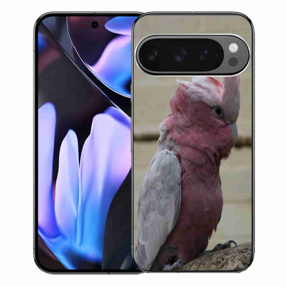 Gélový kryt mmCase na Google Pixel 9 Pro XL - papagáj kakadu ružový
