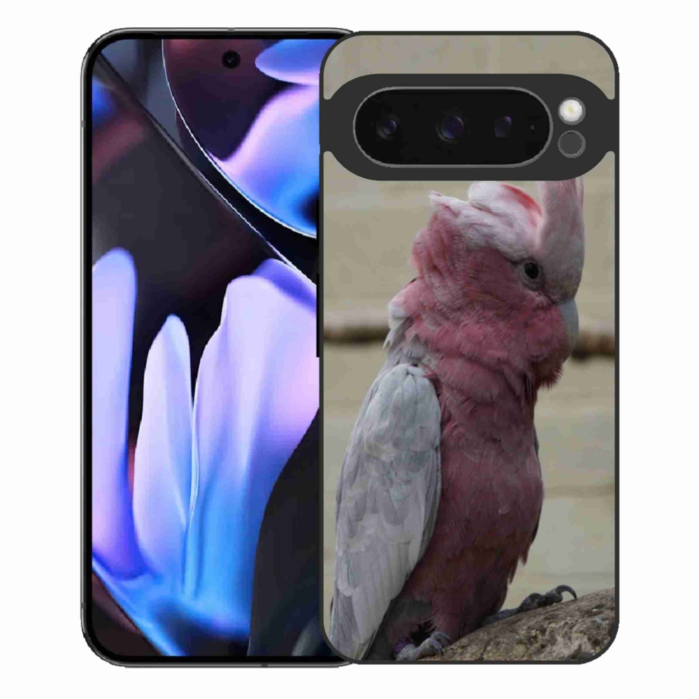 Gélový kryt mmCase na Google Pixel 9 Pro XL - papagáj kakadu ružový