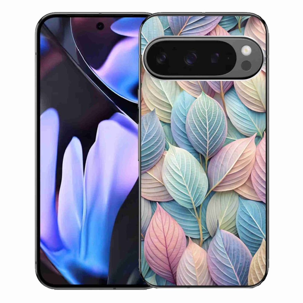 Gélový kryt mmCase na Google Pixel 9 Pro XL - pastelové listy