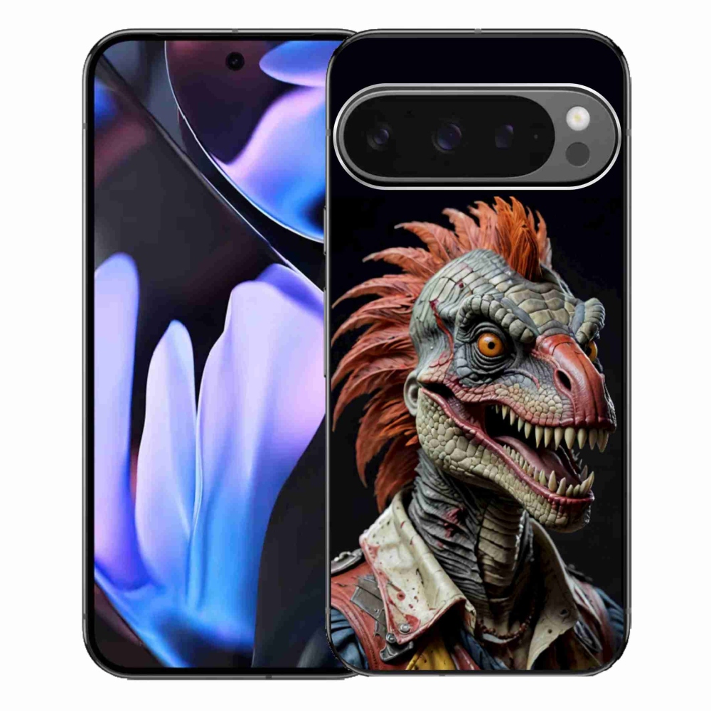 Gélový kryt mmCase na Google Pixel 9 Pro XL - punk dinosaurus