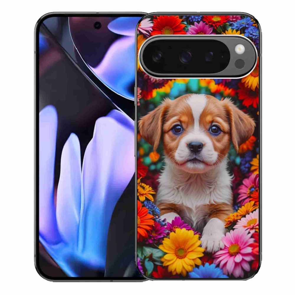 Gélový kryt mmCase na Google Pixel 9 Pro XL - roztomilé šteňa