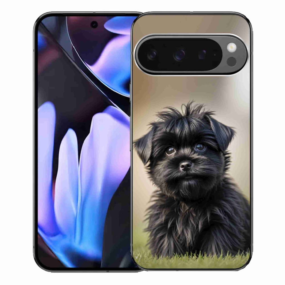 Gélový kryt mmCase na Google Pixel 9 Pro XL - roztomilý čierny psík