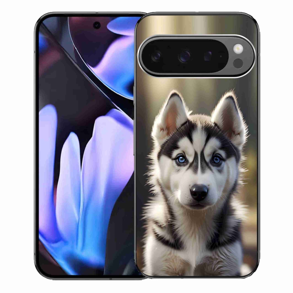 Gélový kryt mmCase na Google Pixel 9 Pro XL - roztomilý sibírsky husky