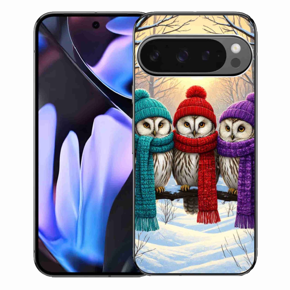 Gélový kryt mmCase na Google Pixel 9 Pro XL - soví priatelia