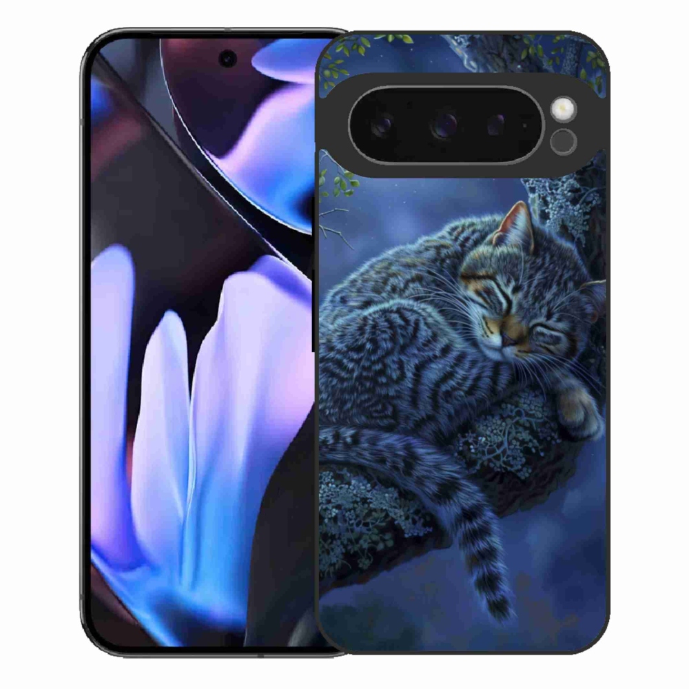Gélový kryt mmCase na Google Pixel 9 Pro XL - spiaca mačka