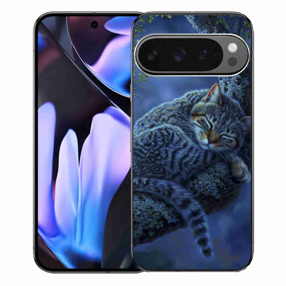 Gélový kryt mmCase na Google Pixel 9 Pro XL - spiaca mačka