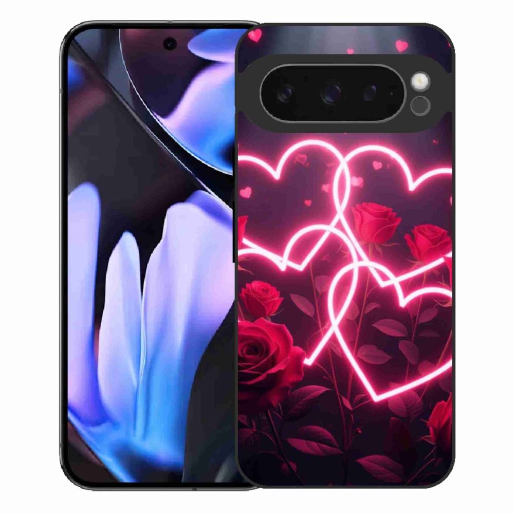 Gélový kryt mmCase na Google Pixel 9 Pro XL - srdce lásky