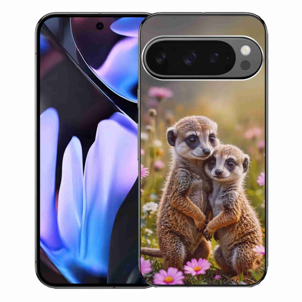 Gélový kryt mmCase na Google Pixel 9 Pro XL - surikatí duo