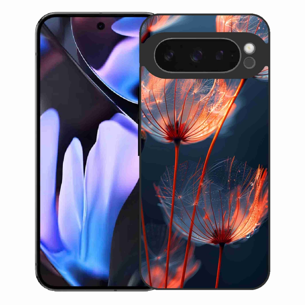 Gélový kryt mmCase na Google Pixel 9 Pro XL - svetielkujúce páperie