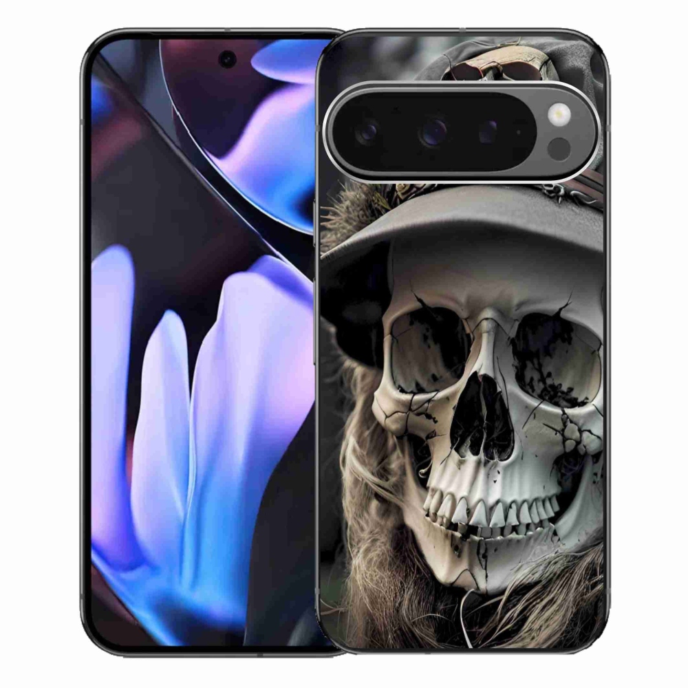 Gélový kryt mmCase na Google Pixel 9 Pro XL - temná lebka