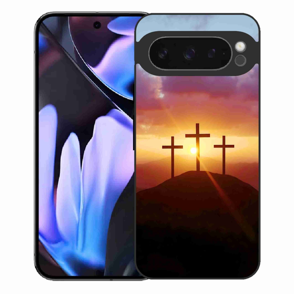 Gélový kryt mmCase na Google Pixel 9 Pro XL - tri kríža