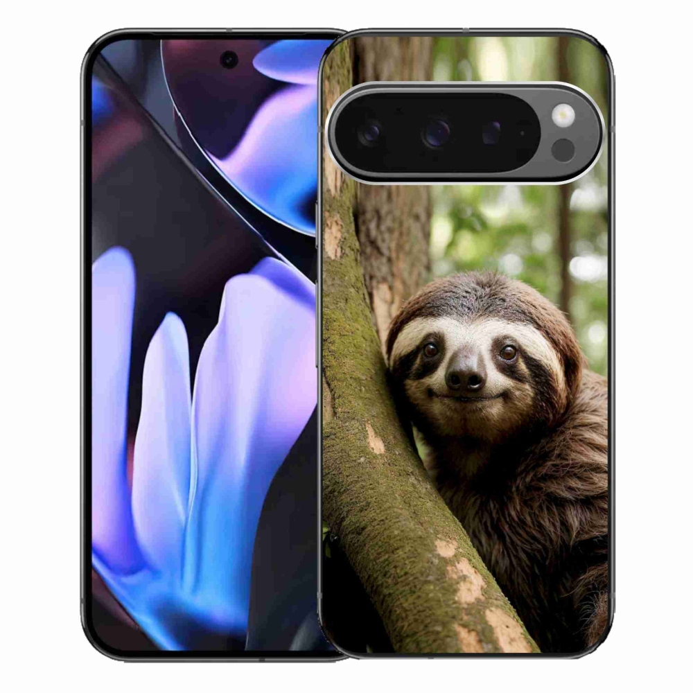 Gélový kryt mmCase na Google Pixel 9 Pro XL - usmievavý leňochod