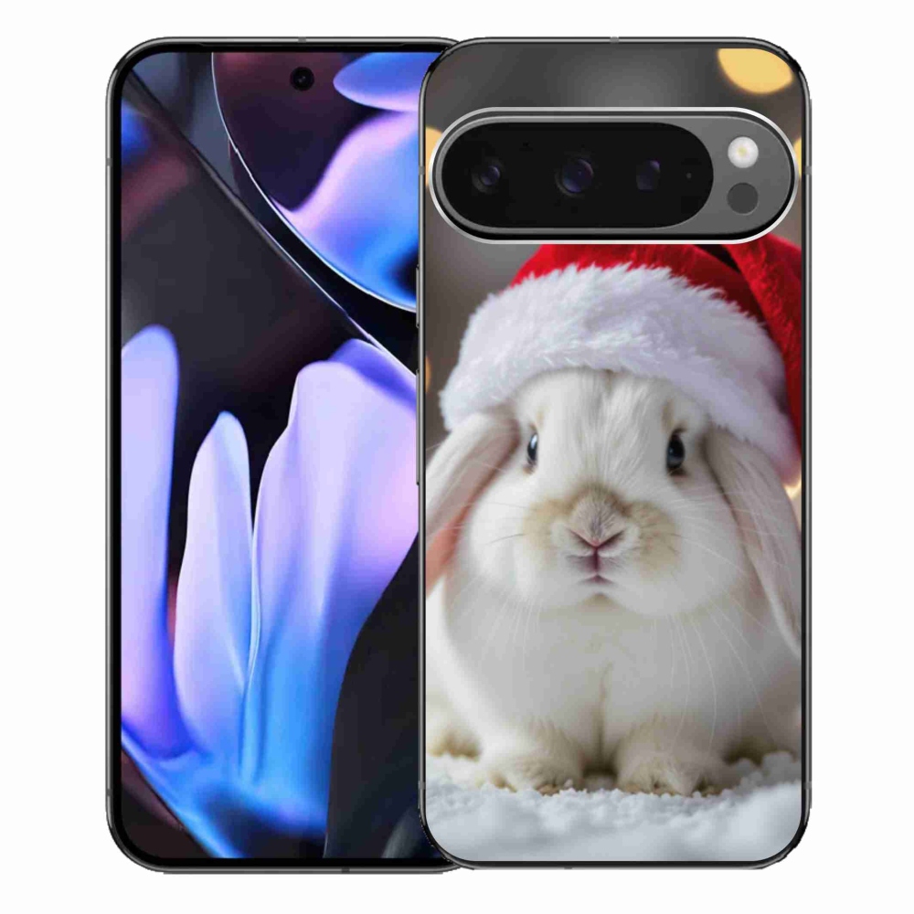 Gélový kryt mmCase na Google Pixel 9 Pro XL - vianočný králik