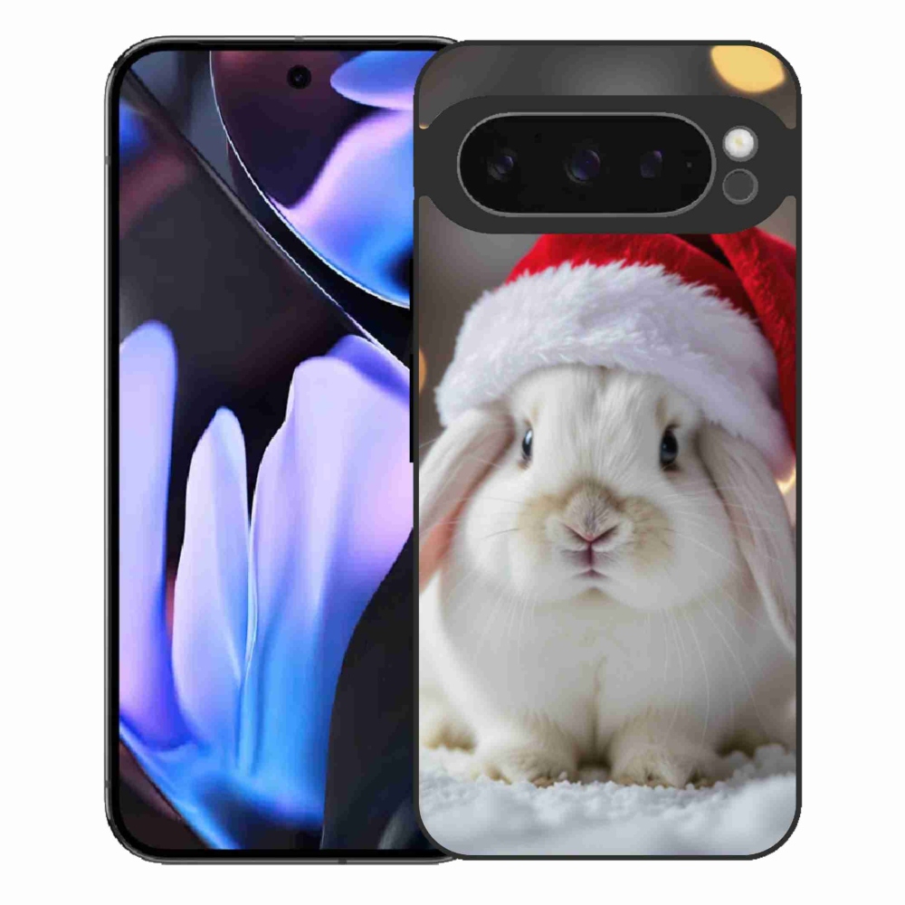 Gélový kryt mmCase na Google Pixel 9 Pro XL - vianočný králik